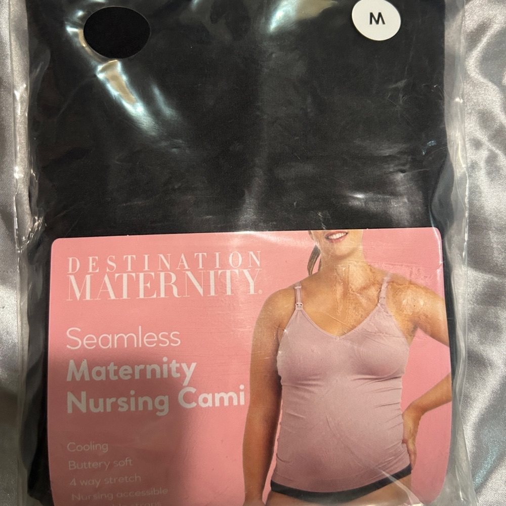 Destination Maternity Seamless Nursing Active Tank size Medium Black in color